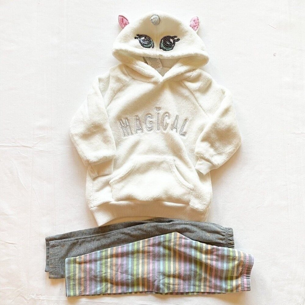 Nannette Kids Unicorn Hoodie & Leggings Bundle 24 Months